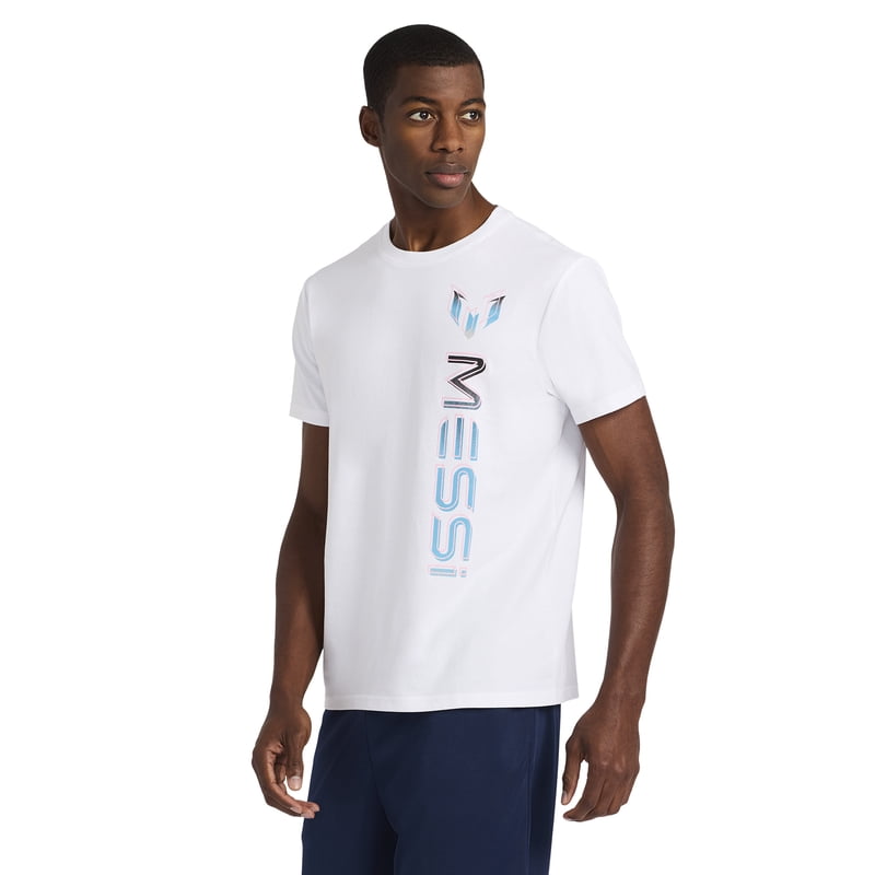 Camiseta gráfica Lionel Messi para hombre – Blanco/Rosado – XL – Unidad 1