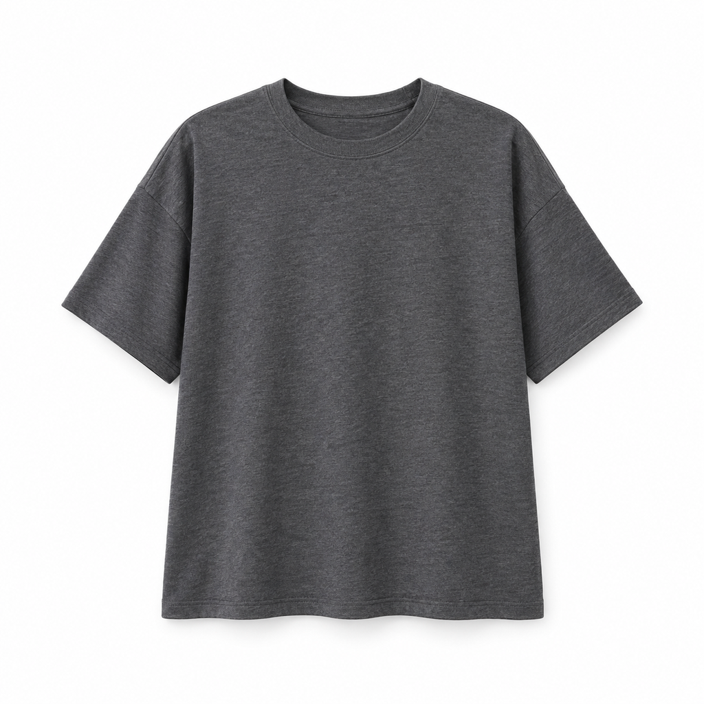Camiseta No Boundaries Oversized Boxy – Gravel – XL