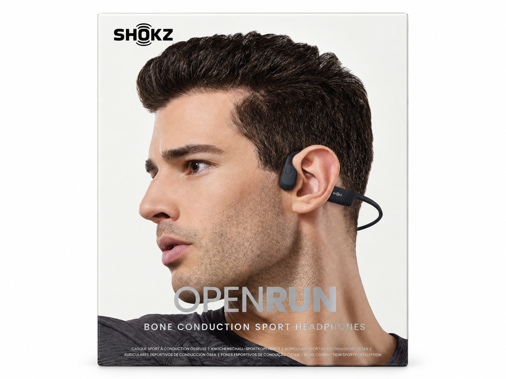 Audífonos Shokz OpenRun de conducción ósea – Negro