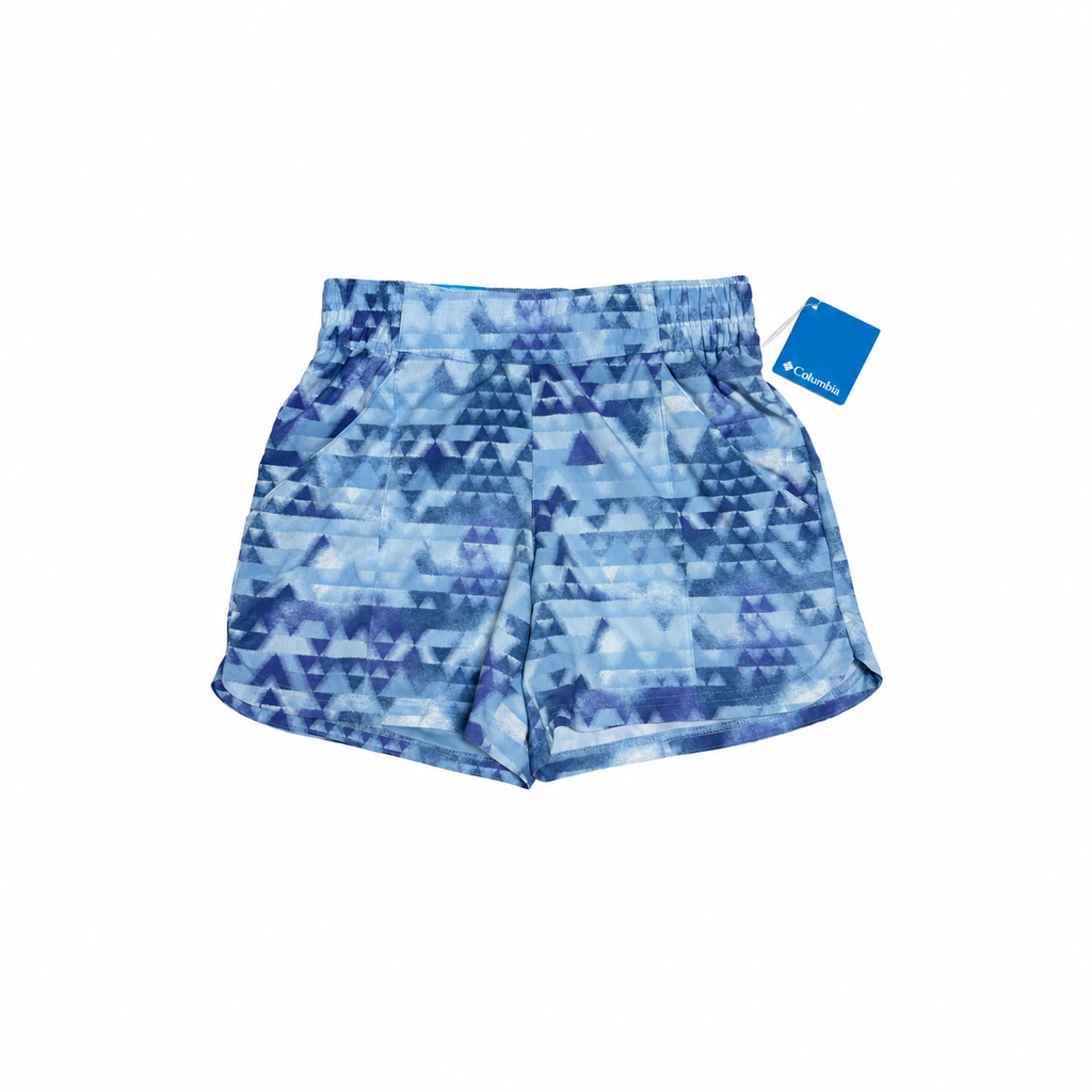 Short Columbia Lazy Creek Chill Zero para mujer – Azul geométrico – Talla S